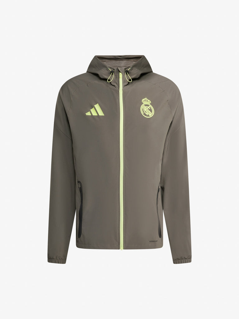 ADIDAS felpa con cappuccio real madrid ubp uomo grigio