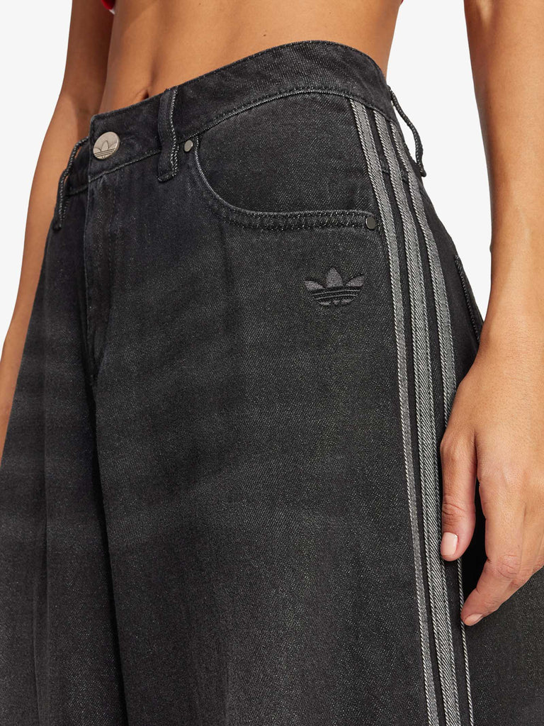 ADIDAS jeans adicolor denim adilenium donna nero cotone
