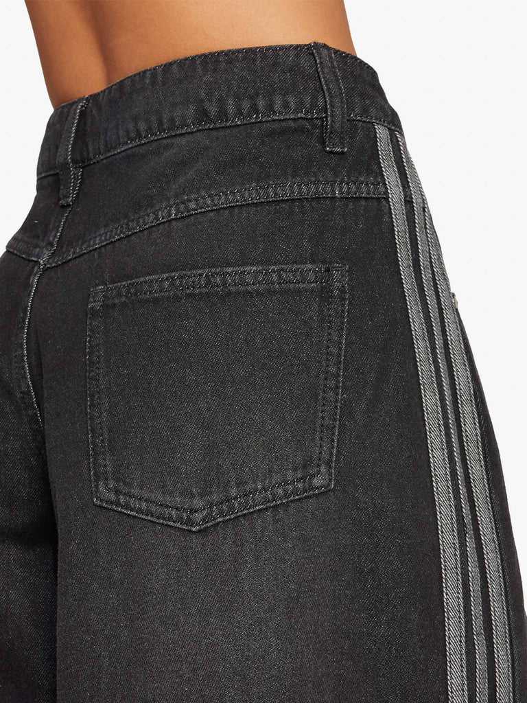 ADIDAS jeans adicolor denim adilenium donna nero cotone