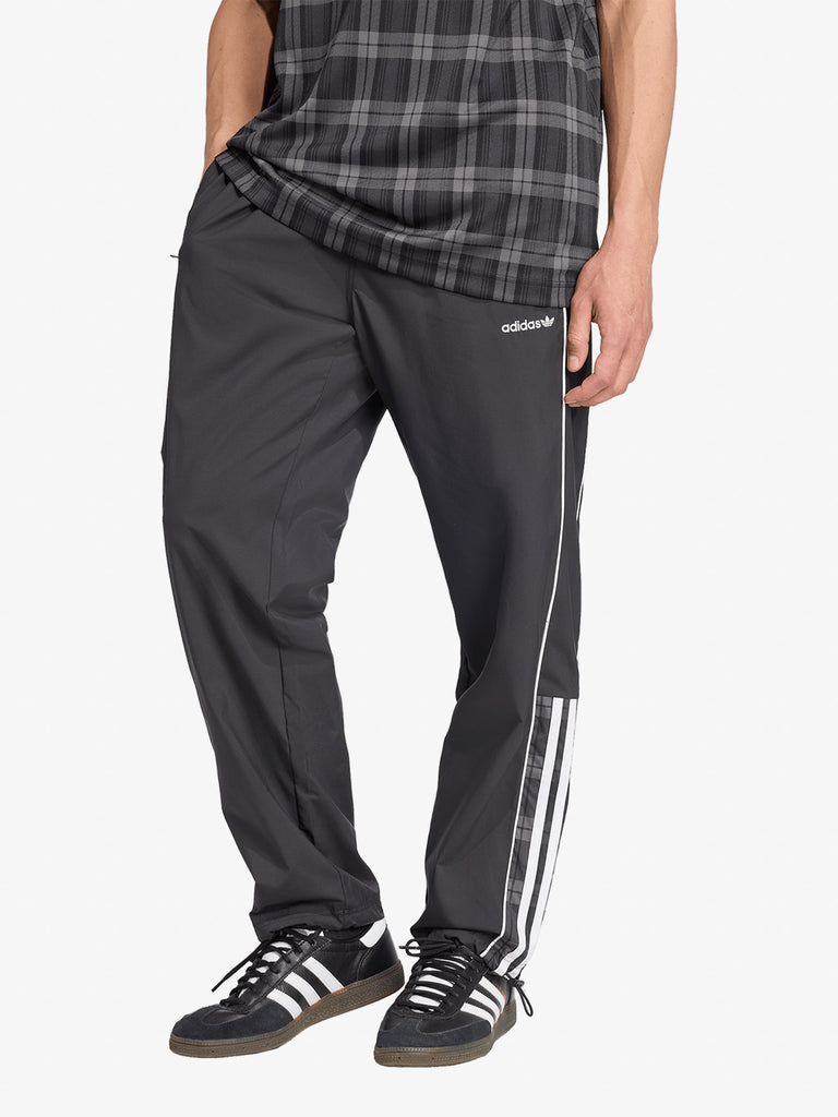 ADIDAS joggers tartan ampio uomo nero