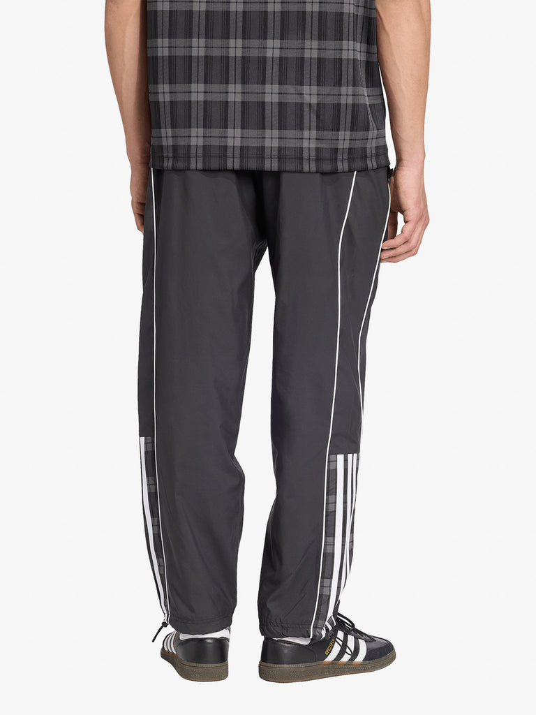 ADIDAS joggers tartan ampio uomo nero