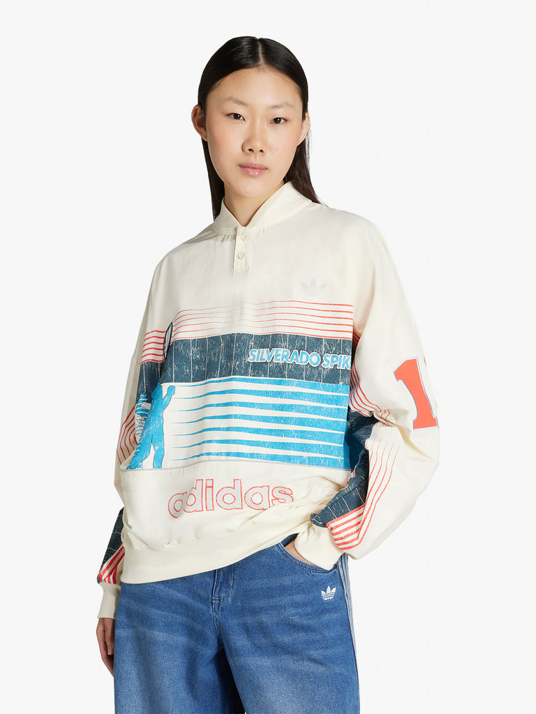 ADIDAS maglia a maniche lunghe summersp crew donna beige