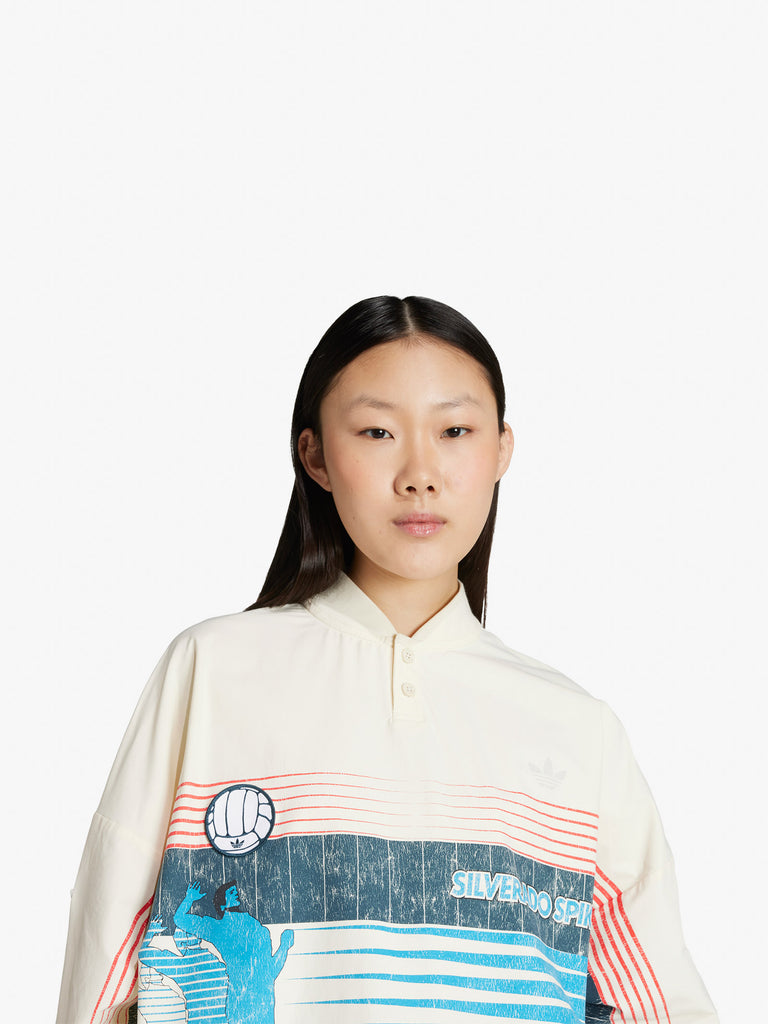 ADIDAS maglia a maniche lunghe summersp crew donna beige