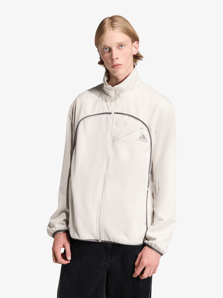 ADIDAS felpe girocollo clima fleece uomo beige