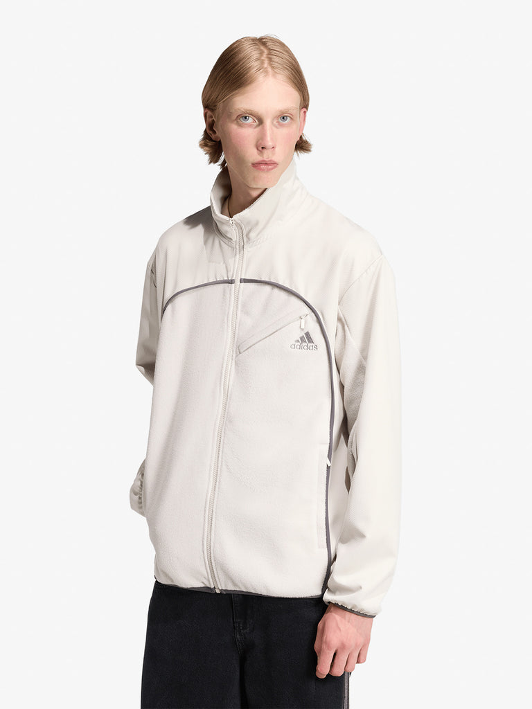 ADIDAS felpe girocollo clima fleece uomo beige