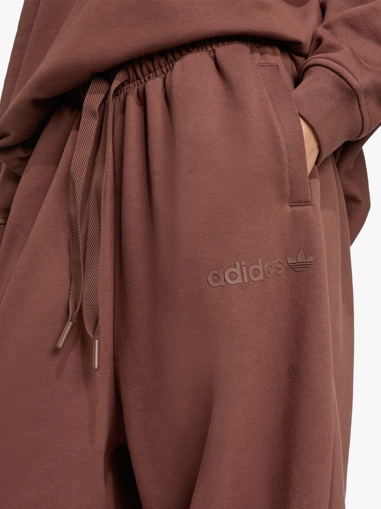 ADIDAS joggers essentials linear oversized donna marrone cotone