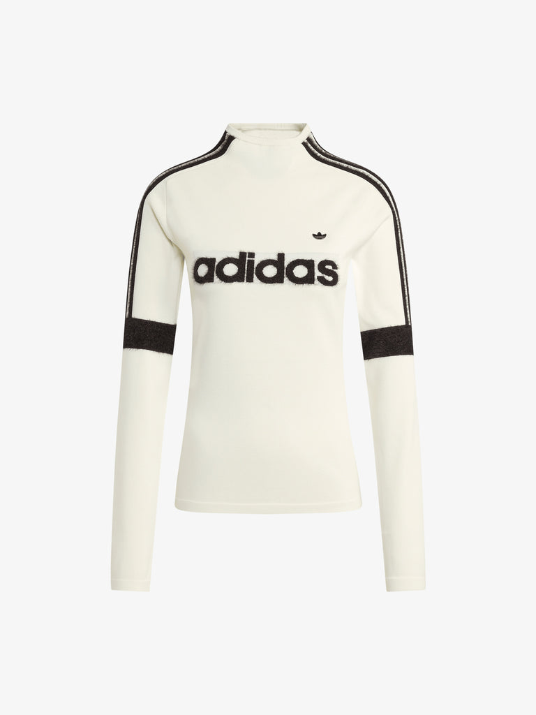 ADIDAS maglia a maniche lunghe ls donna bianco