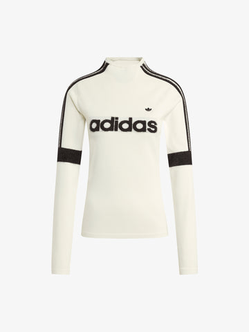 ADIDAS maglia a maniche lunghe ls donna bianco