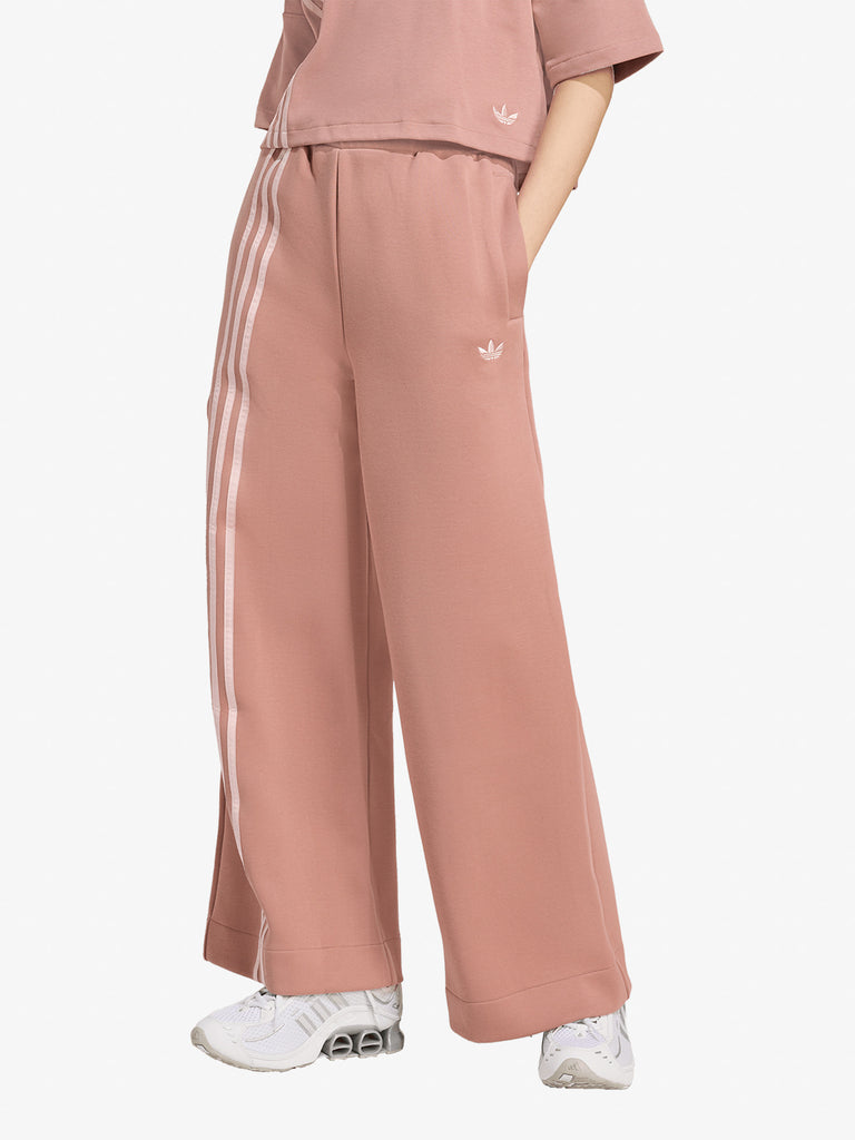 ADIDAS joggers 3 stripes donna rosa cotone