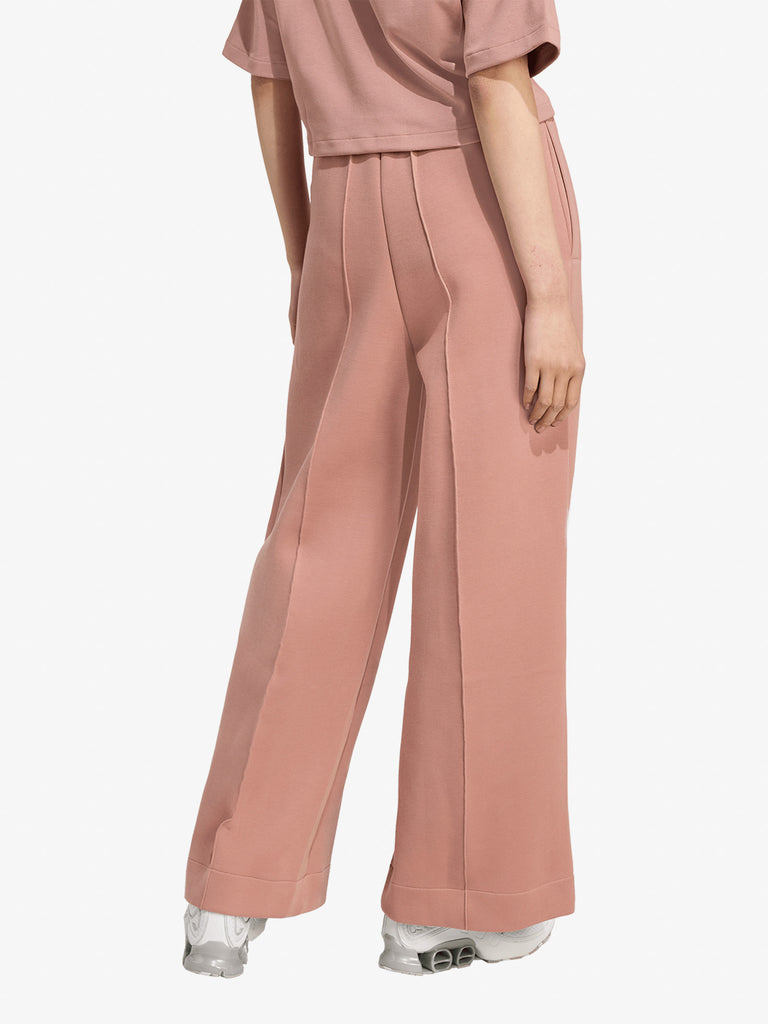 ADIDAS joggers 3 stripes donna rosa cotone