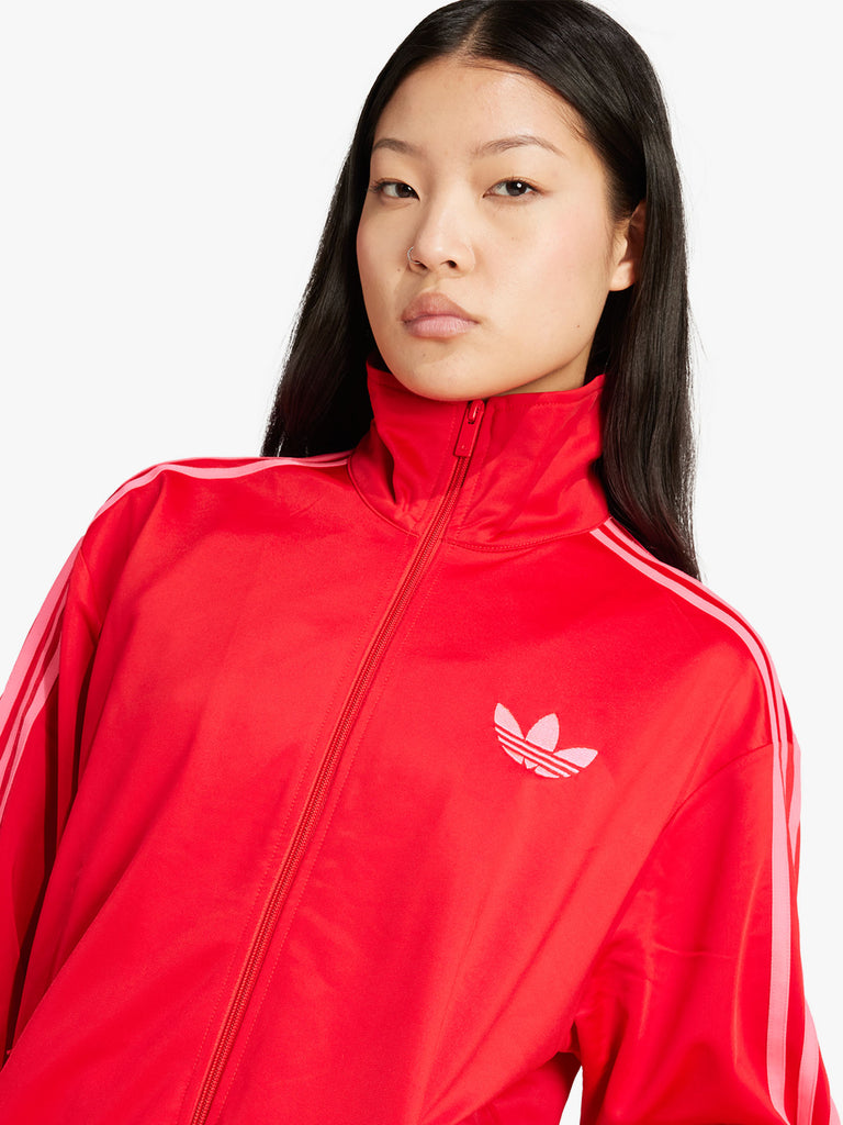 ADIDAS felpa girocollo adicolor classic firebird donna rosso