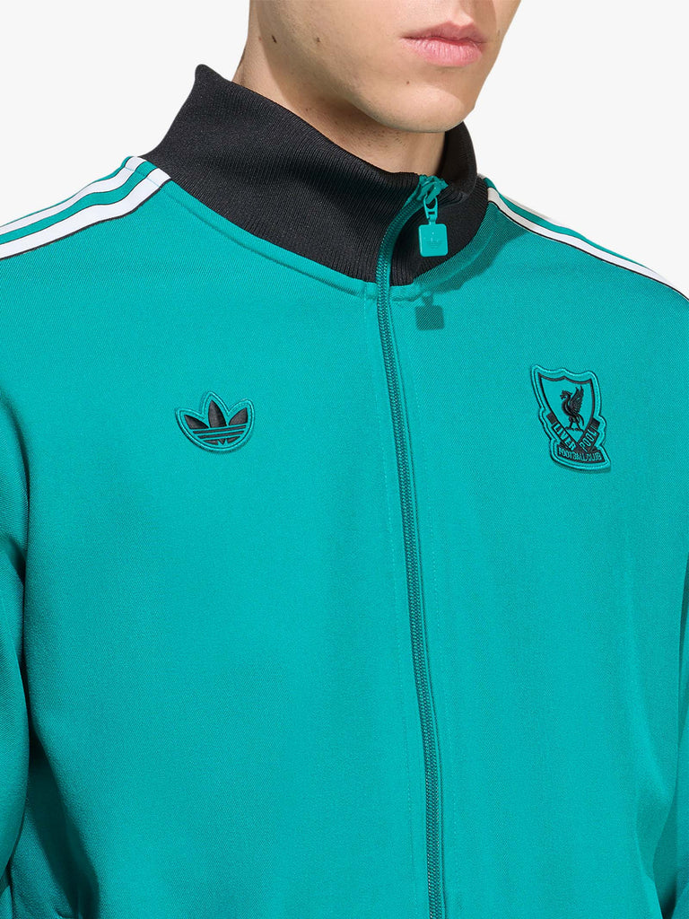 ADIDAS felpe girocollo performance liverpool fc terrace uomo azzurro
