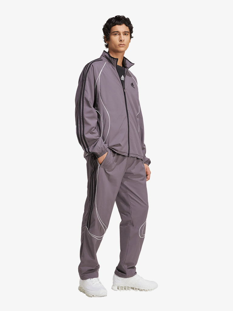 ADIDAS felpa girocollo teamgeist adicolor uomo viola