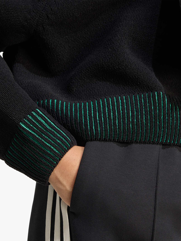 ADIDAS felpa con cappuccio donna nero