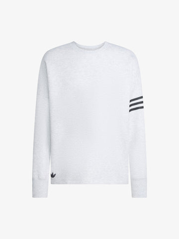 ADIDAS felpa girocollo neuclassics oversize uomo grigio cotone