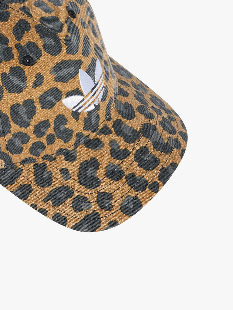 ADIDAS cappello leopard baseball cotone marrone