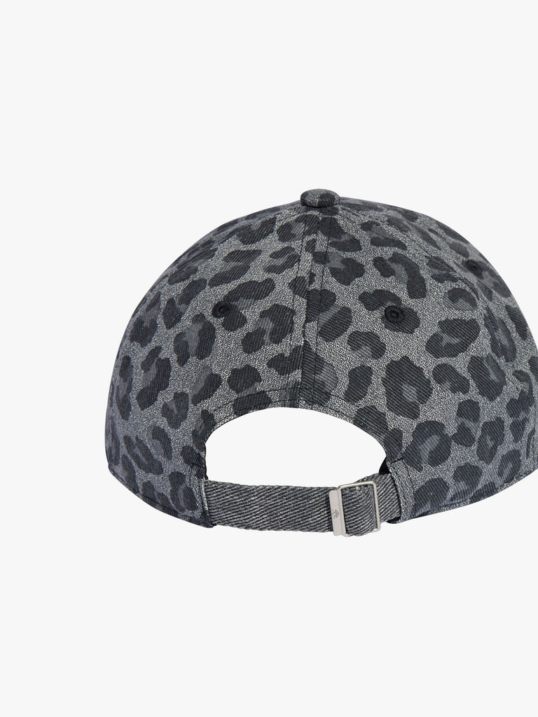 ADIDAS cappello leopard baseball cotone grigio