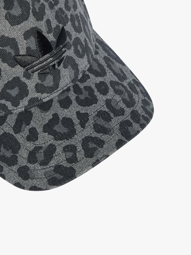 ADIDAS cappello leopard baseball cotone grigio