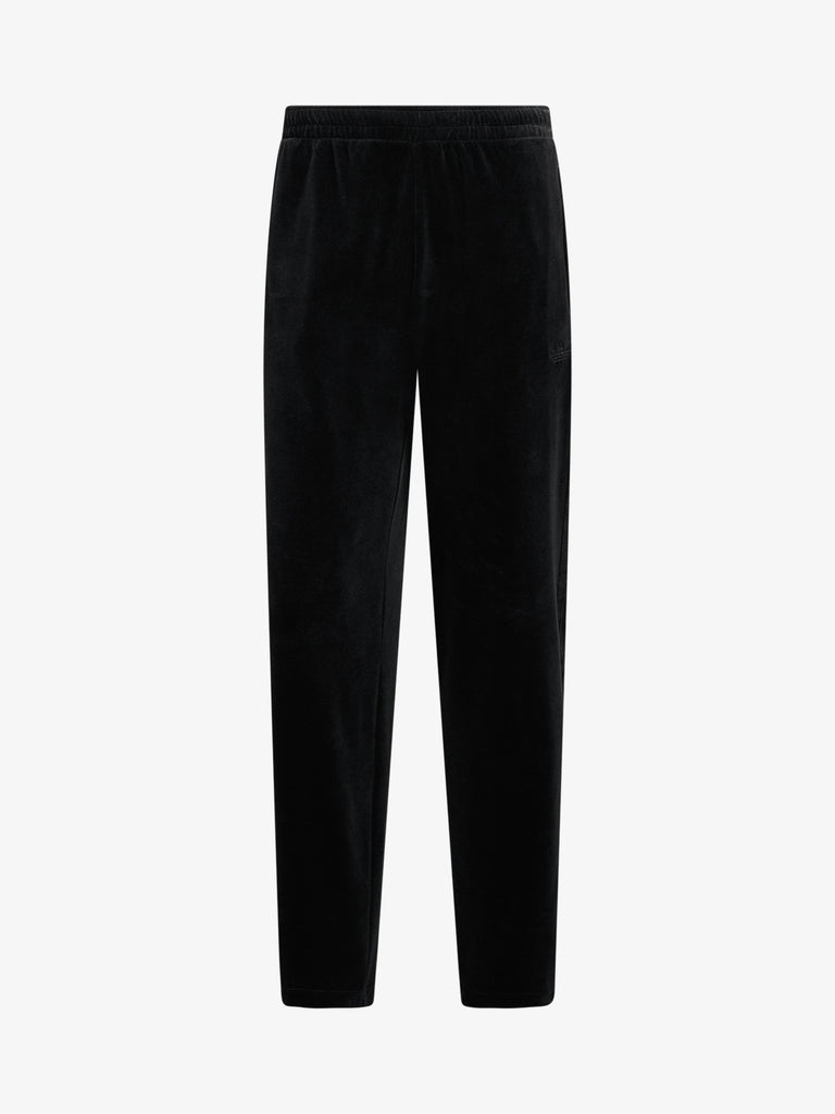 ADIDAS joggers sst adicolor velour uomo nero cotone