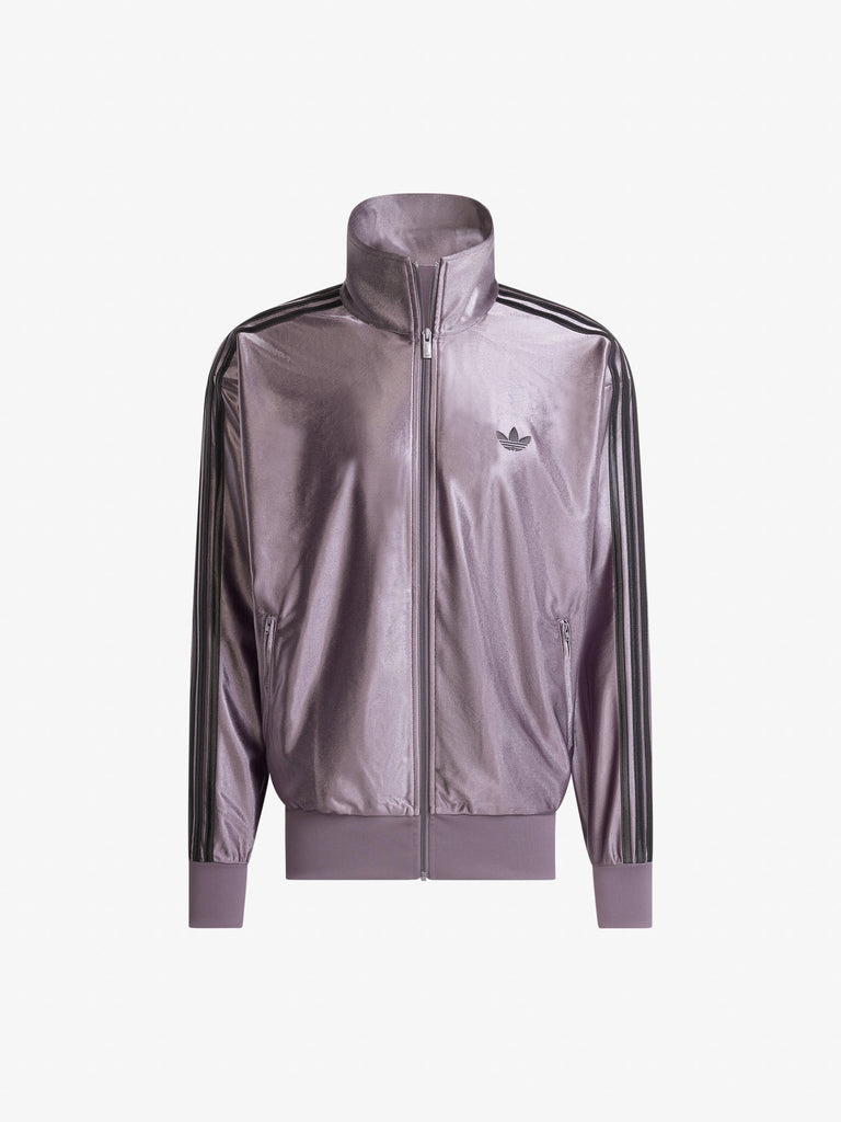ADIDAS felpa girocollo metallizzata firebird uomo viola