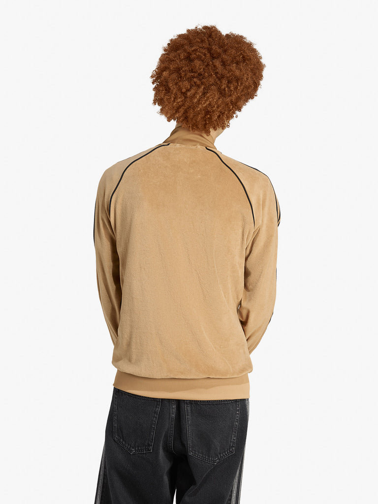 ADIDAS felpa girocollo sst adicolor uomo beige cotone