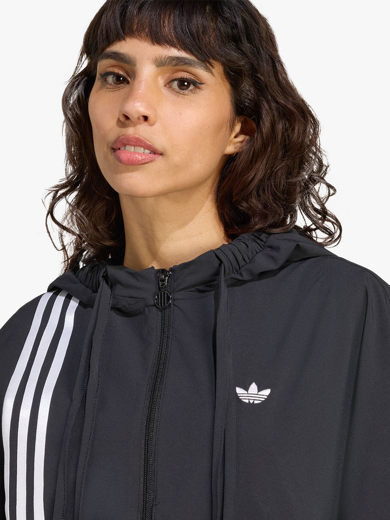 ADIDAS felpa con cappuccio ribbon donna nero