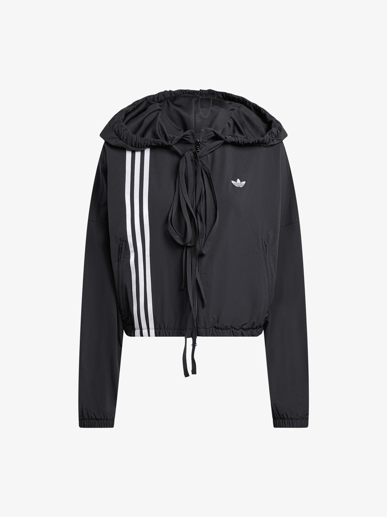 ADIDAS felpa con cappuccio ribbon donna nero