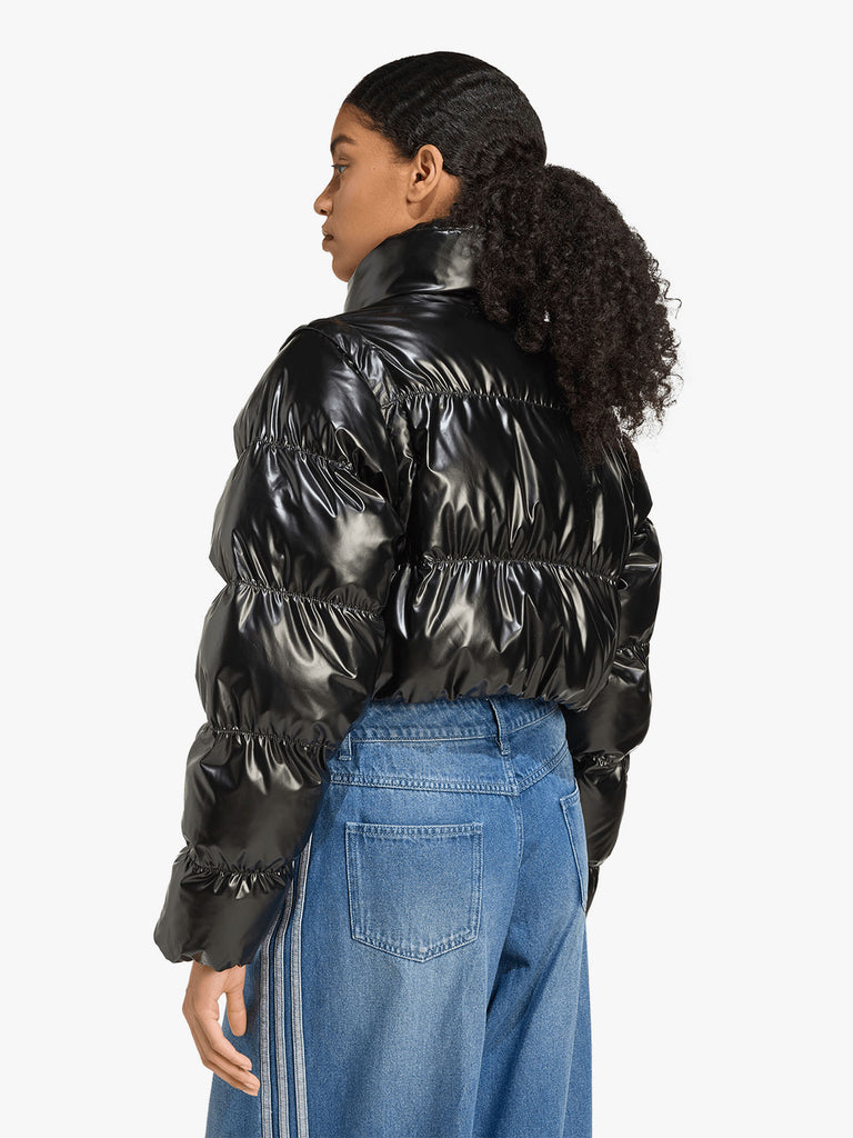 ADIDAS giubbotto glossy puff donna nero