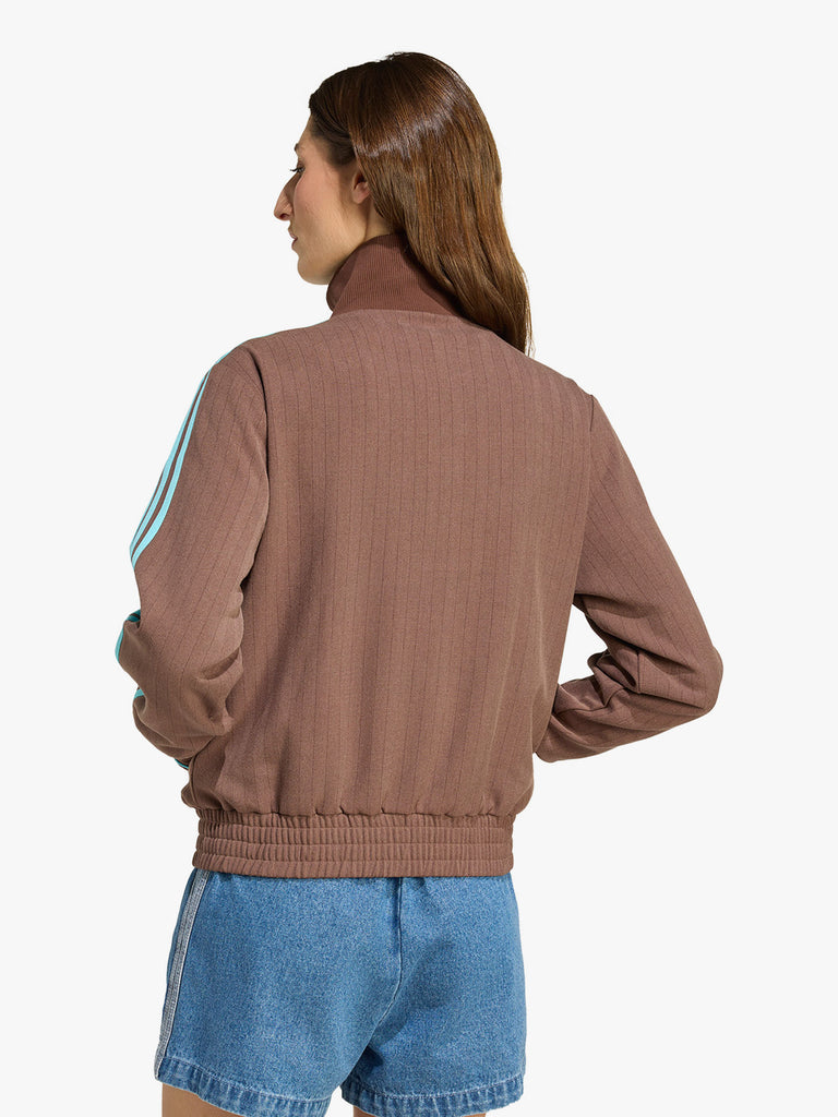 ADIDAS felpa girocollo tailored donna marrone