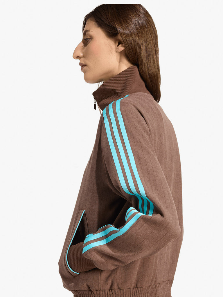 ADIDAS felpa girocollo tailored donna marrone
