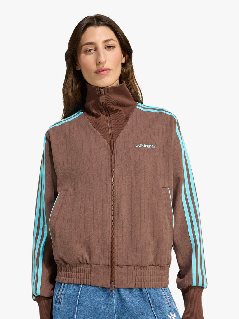 ADIDAS felpa girocollo tailored donna marrone