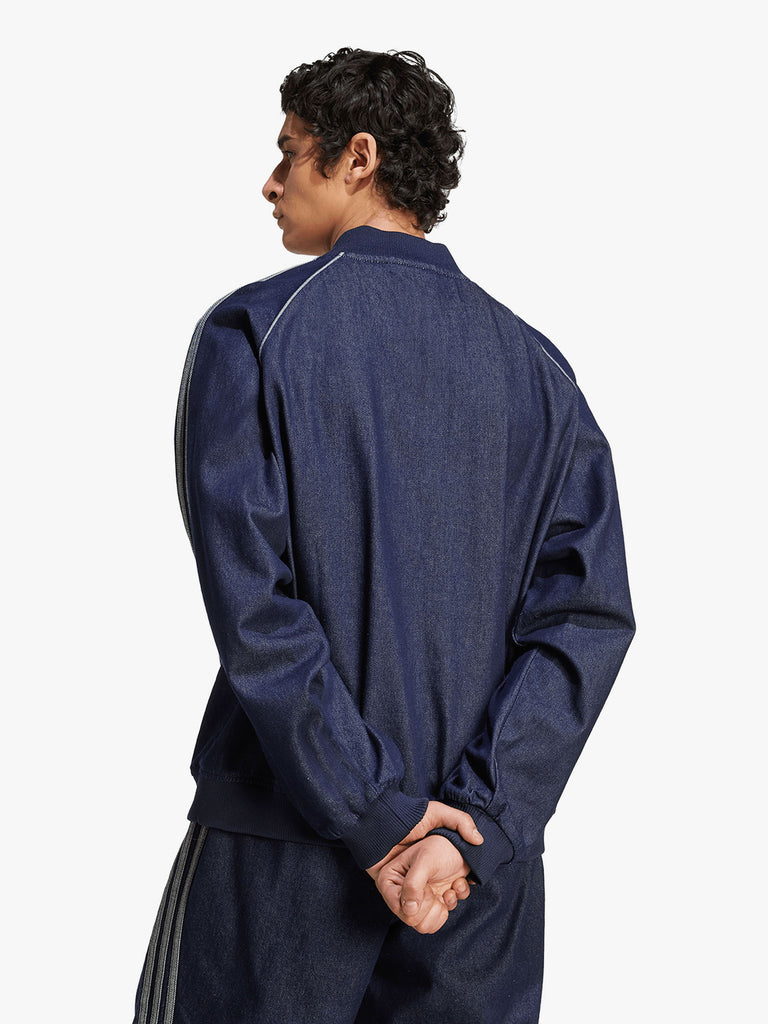 ADIDAS felpa girocollo sst adicolor uomo blu cotone