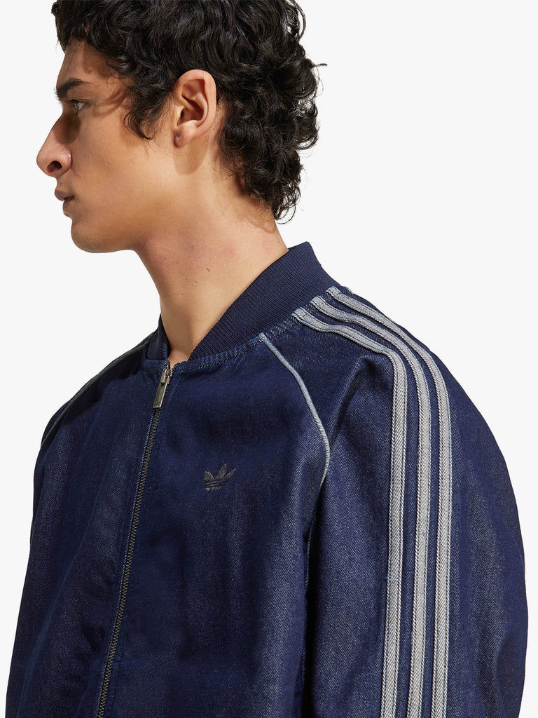 ADIDAS felpa girocollo sst adicolor uomo blu cotone