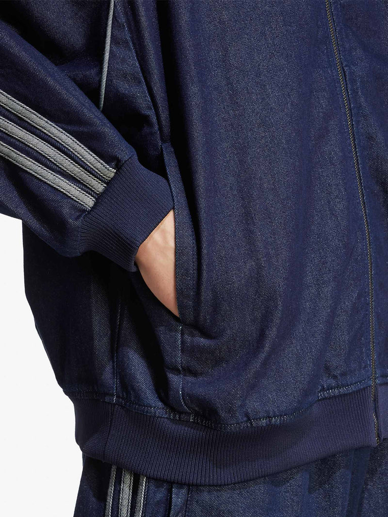 ADIDAS felpa girocollo sst adicolor uomo blu cotone