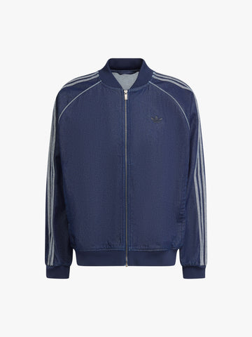 ADIDAS felpa girocollo sst adicolor uomo blu cotone