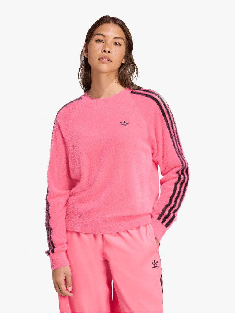 ADIDAS felpa girocollo holiday sweater donna fucsia