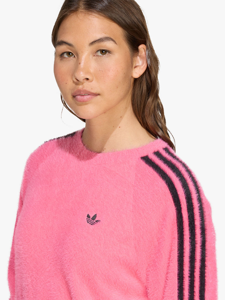 ADIDAS felpa girocollo holiday sweater donna fucsia