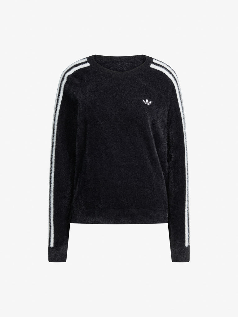 ADIDAS felpa girocollo holiday sweater donna nero