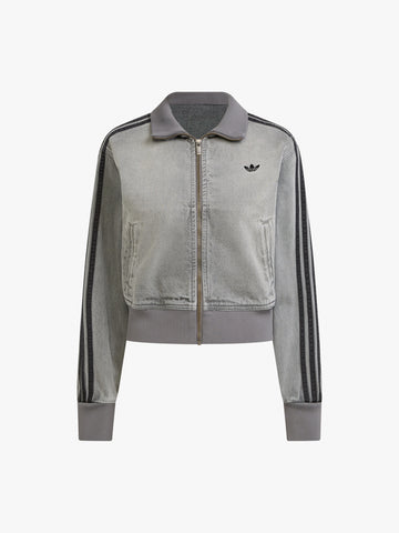 ADIDAS giubbotto originals denim donna grigio cotone