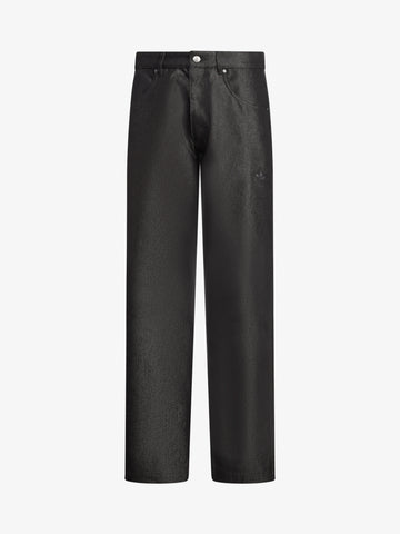 ADIDAS jeans denim uomo nero cotone