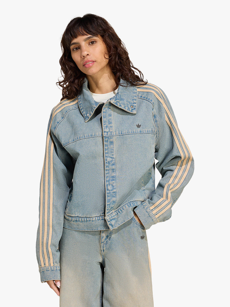 ADIDAS giubbotto premium essentials donna blu cotone