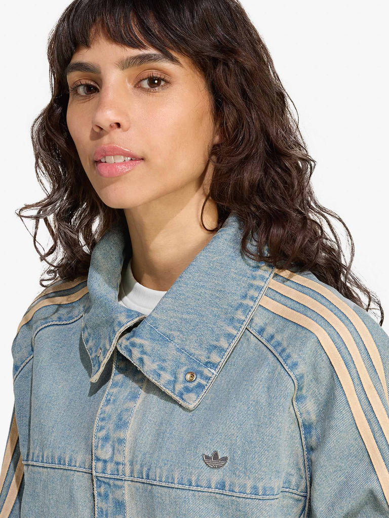 ADIDAS giubbotto premium essentials donna blu cotone