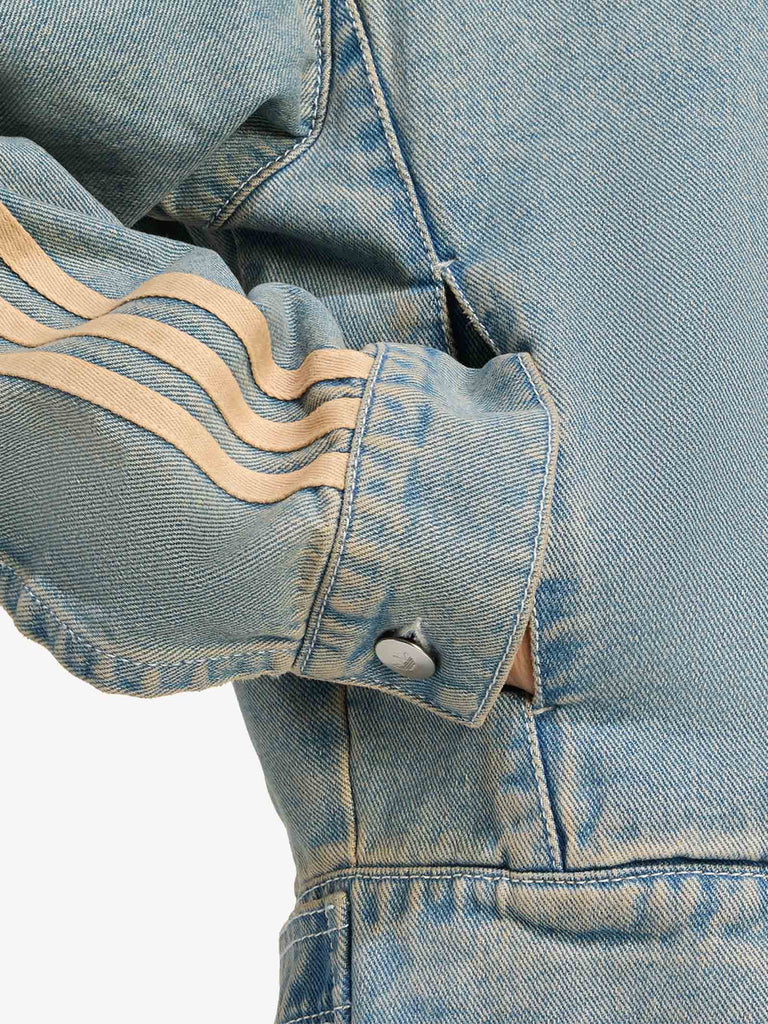 ADIDAS giubbotto premium essentials donna blu cotone