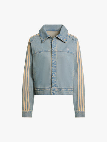 ADIDAS giubbotto premium essentials donna blu cotone