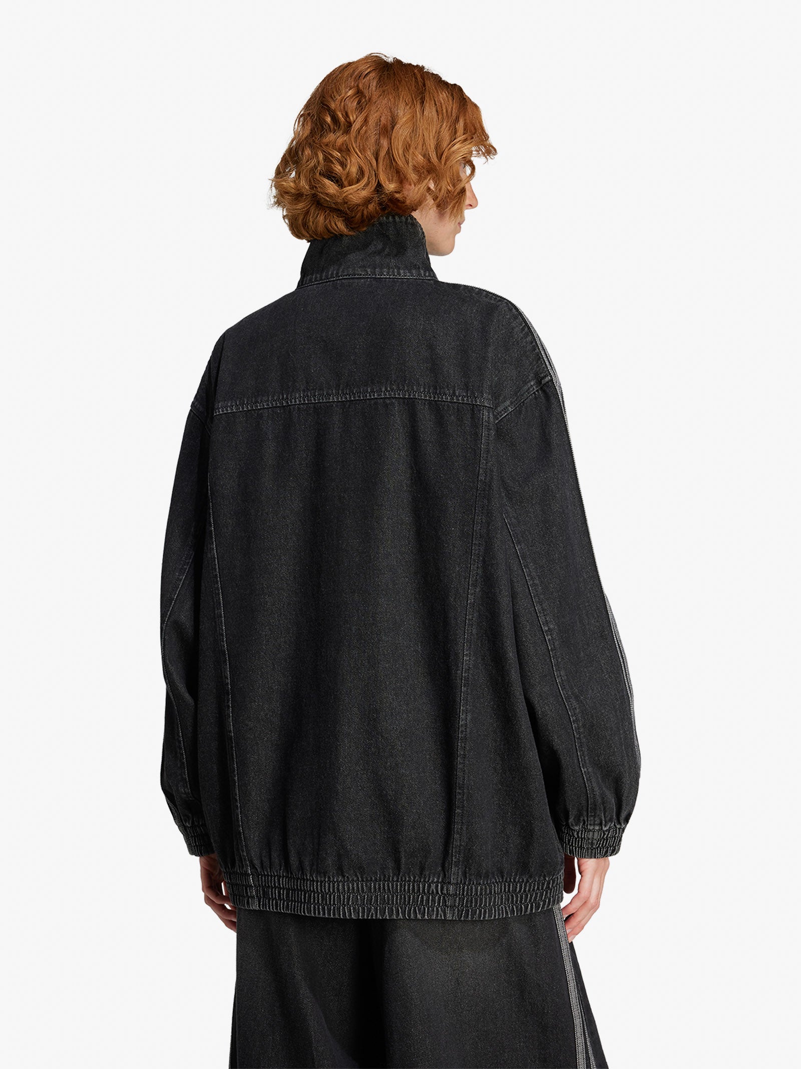 ADIDAS black cotton women's adicolor denim adilenium jacket