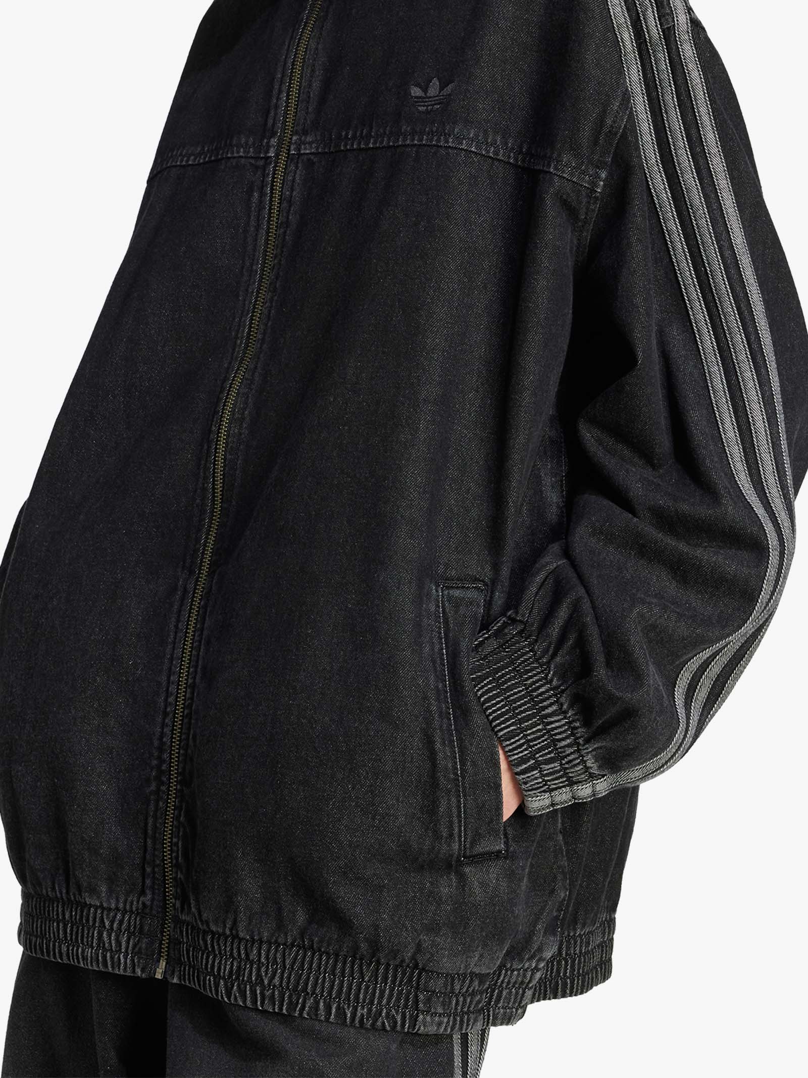 ADIDAS black cotton women's adicolor denim adilenium jacket
