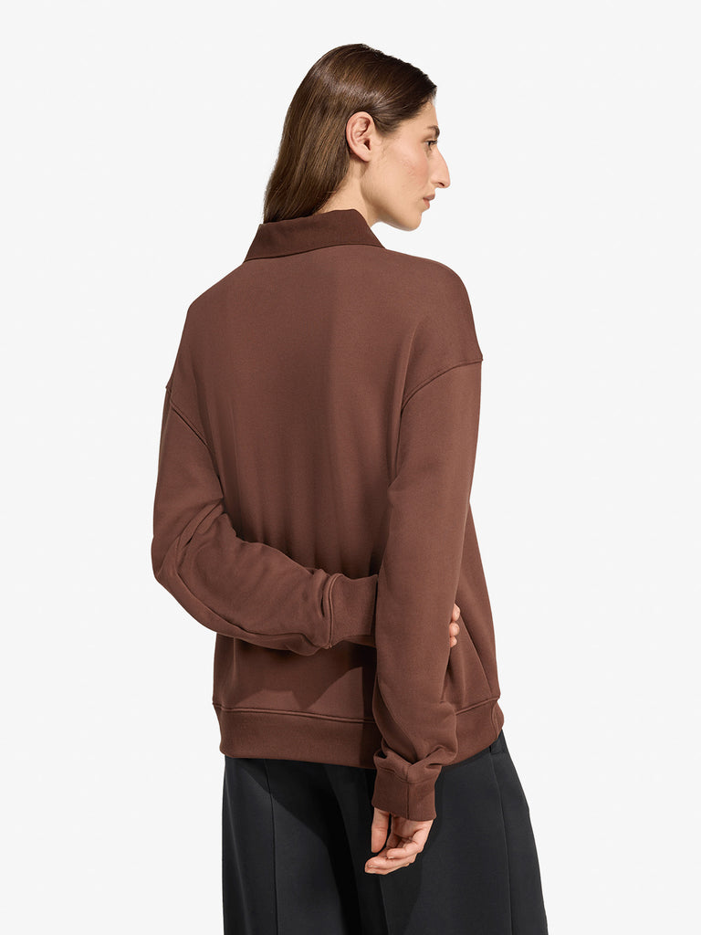 ADIDAS polo graphic donna marrone cotone