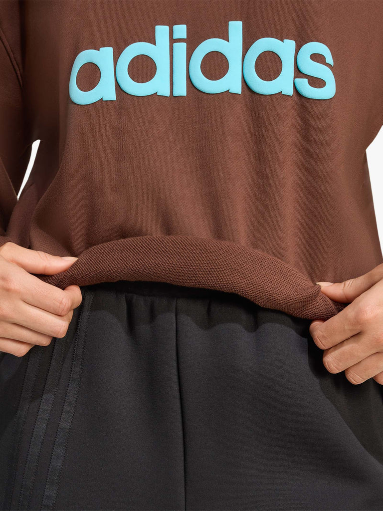 ADIDAS polo graphic donna marrone cotone