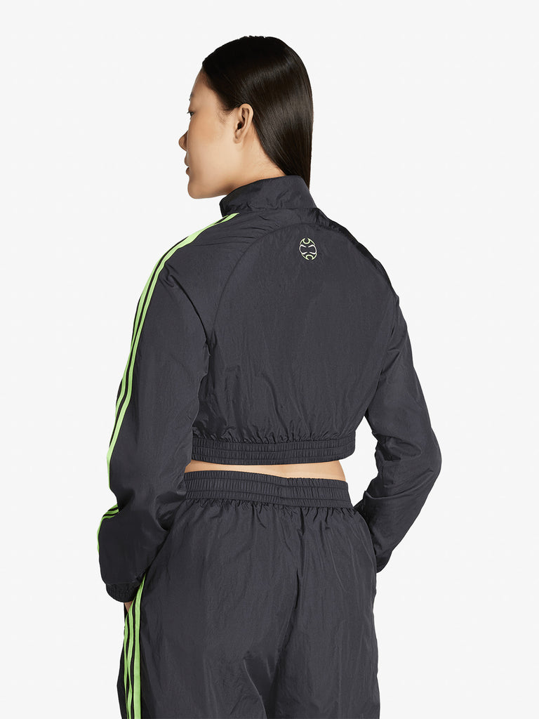 ADIDAS felpa girocollo teamgeist adicolor cropped donna nero