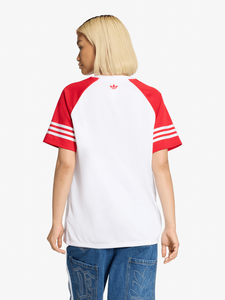 ADIDAS t-shirt originals jersey bb donna bianco